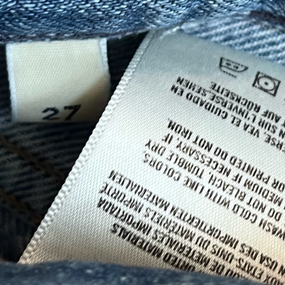 Citizens of Humanity 27” Liya High Rise Classic Fit Crop Button Fly Torn Jeans - Picture 13 of 14